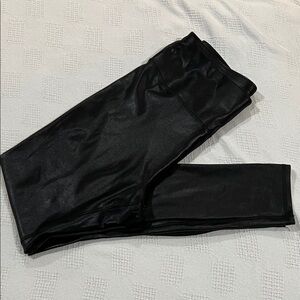 Maurices Shiny Black Leggings